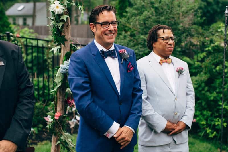 Backyard Flamino themed DIY Wedding in South Hampton USA  (18)