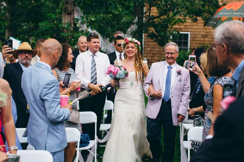 Backyard Flamino themed DIY Wedding in South Hampton USA  (19)