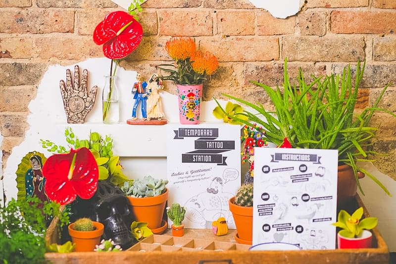 DIY temporary tattoo station with Doris Love Mexican Styling-6