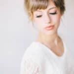 10 WAYS TO WEAR YOUR BANGS ON YOUR WEDDING DAY - Bouffant Bride With Bangs