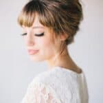 10 WAYS TO WEAR YOUR BANGS ON YOUR WEDDING DAY - Bouffant Bride With Bangs