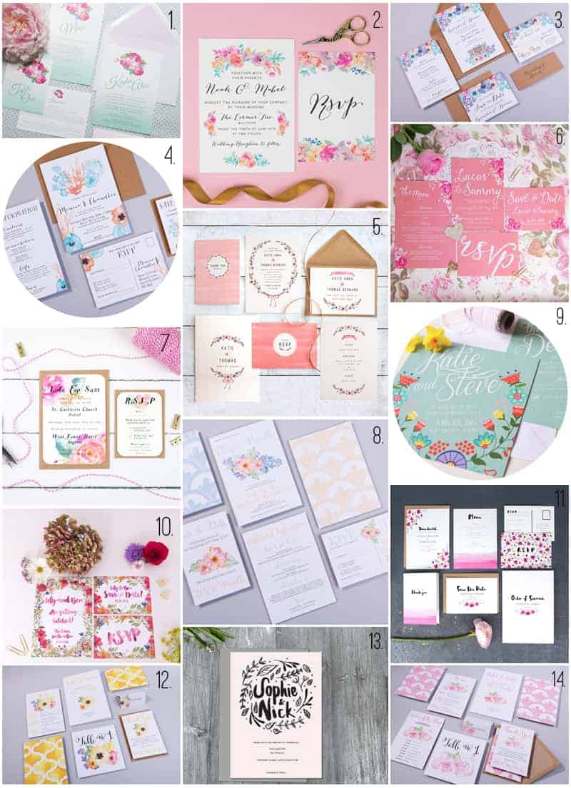 14 STATIONERY SETS FOR YOUR SPRING WEDDING 2