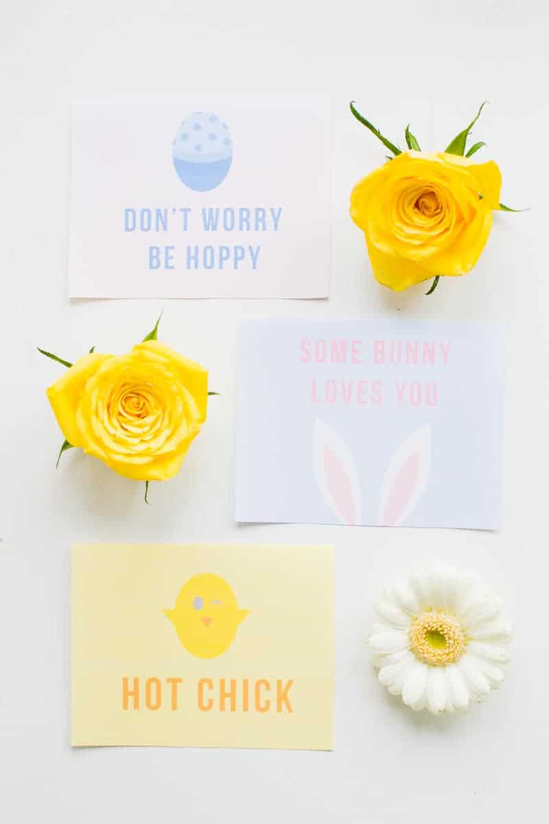 Free Printable Easter Cards Puns Some bunny loves you hot chick don't worry be hoppy pastel greeting fun-6