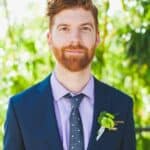 AND THE BRIDE WORE... A TOTALLY SWOON-WORTHY WATERCOLOUR WEDDING DRESS - Traditional Backyard Greek Wedding With The Bride In A Red Watercolour Dress