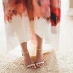 AND THE BRIDE WORE... A TOTALLY SWOON-WORTHY WATERCOLOUR WEDDING DRESS - Traditional Backyard Greek Wedding With The Bride In A Red Watercolour Dress