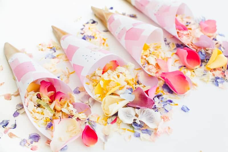 Confetti cone free printable pink abstract download natural confetti petals shropshire petals colourful wedding inspiration-9