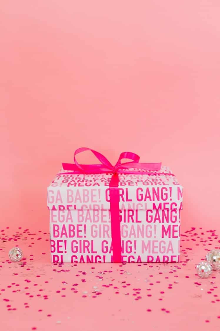 DIY-Hen-Party-Kit-Girl-Gang-Fun-Box-Pink-Free-Printable-Wrapping-Paper-Gift-Wrap-Goodies-2