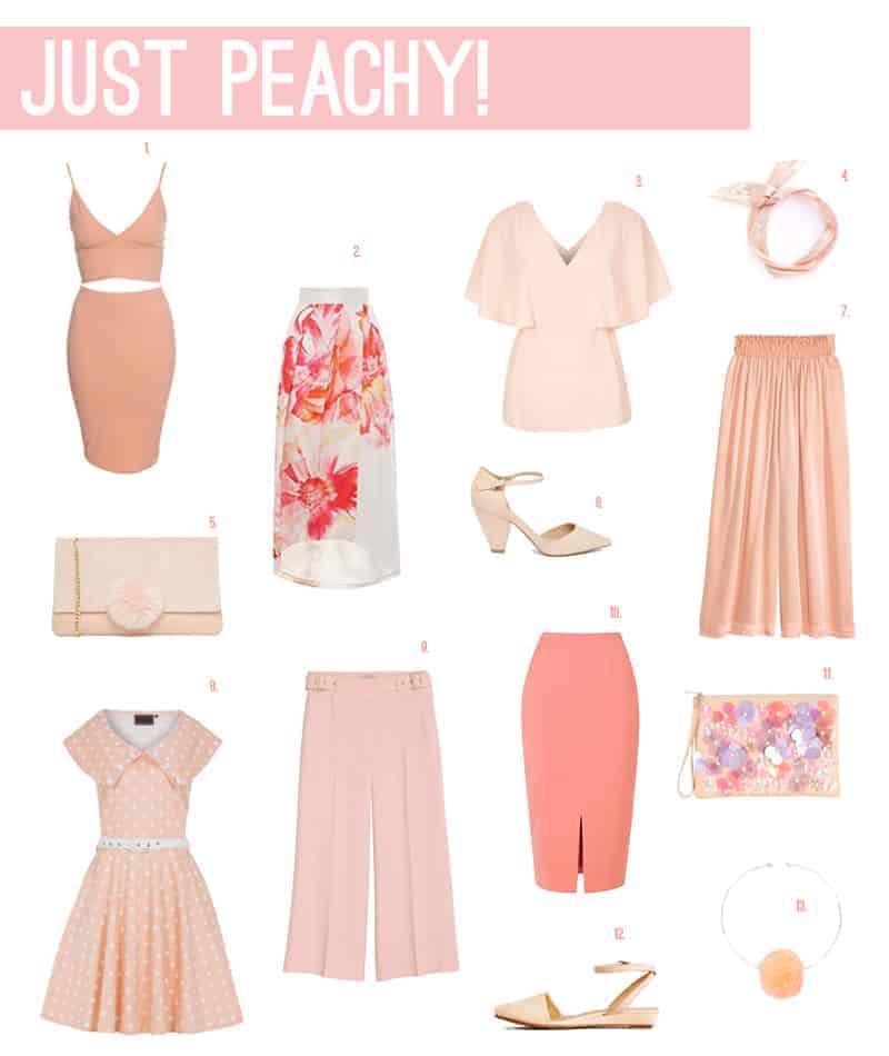 JUST PEACHY - 13 OUTFITS FOR WEDDING GUESTS