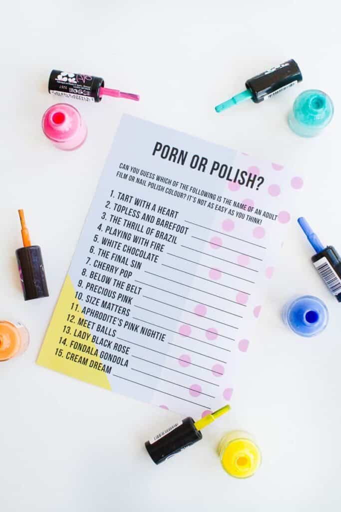 Black Party Porn Bride - PORN OR POLISH HEN PARTY GAME, BACHELORETTE GAME & BRIDAL ...