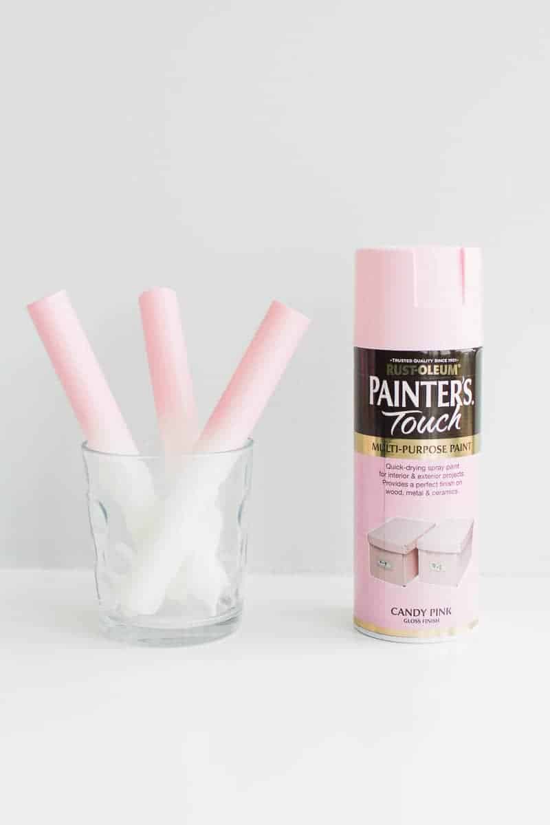 Ombre Candle DIY Wedding Favours Unique Cheap Easy DIY make your own pink gifts