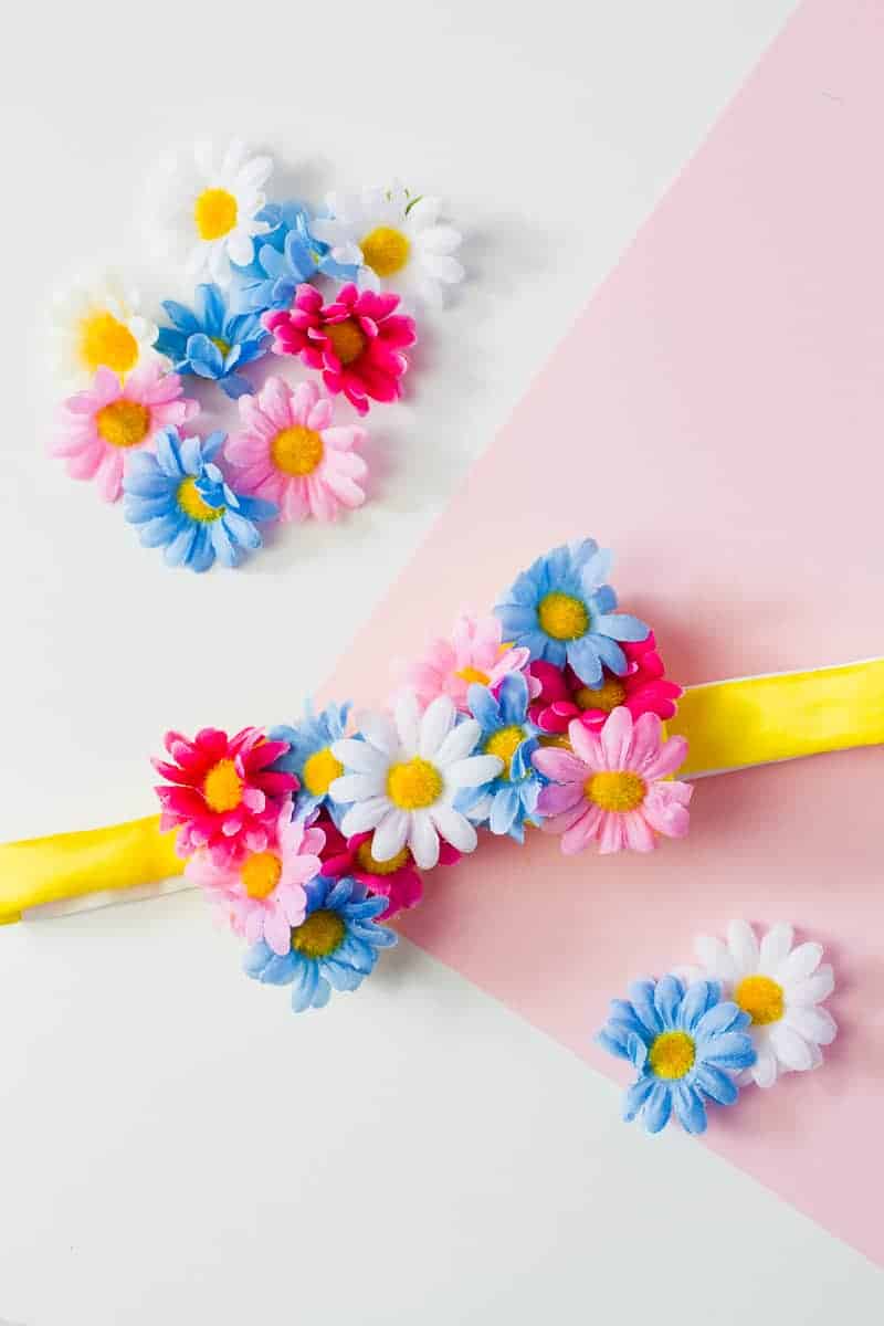 Floral Flower Bow Tie DIY Tutorial Summer Spring Wedding Groomswear Fashion Daisy-4