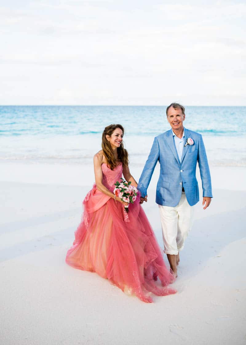 REAL LIFE CINDERELLA FAIRY TALE WEDDING IN THE BAHAMAS WITH A PINK VERA WANG DRESS (16)