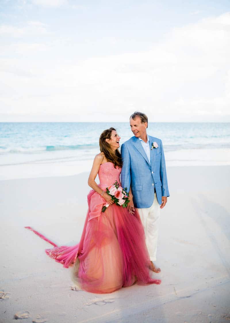 REAL LIFE CINDERELLA FAIRY TALE WEDDING IN THE BAHAMAS WITH A PINK VERA WANG DRESS (9)