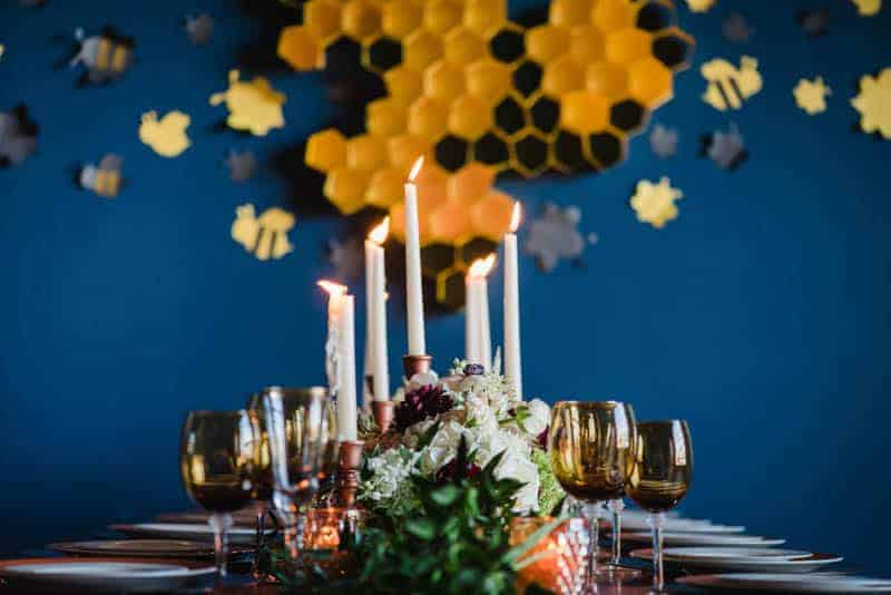 bee-themed-wedding-ideas-in-a-brewery-12