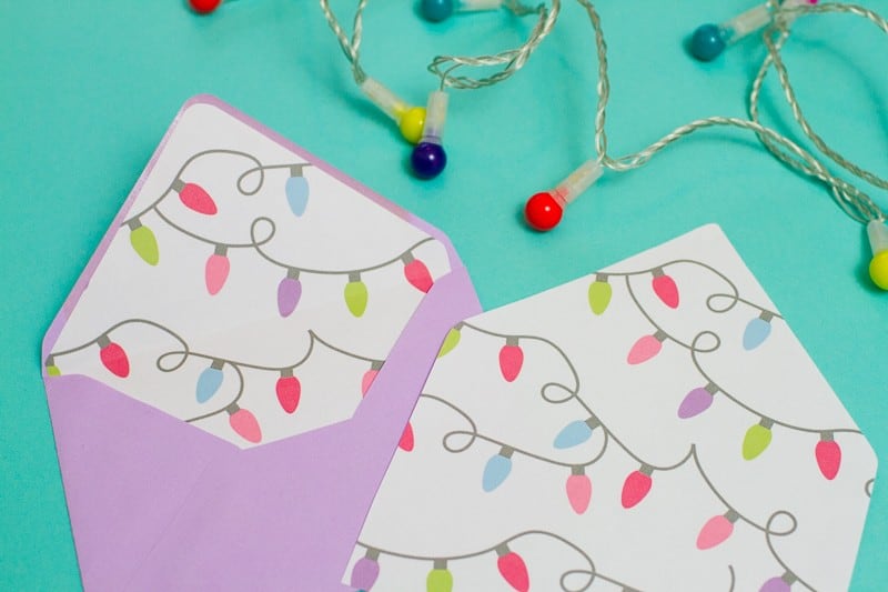 Get Creative This Christmas With These Free Printable Envelope Liners christmas-envelope-liners-free-printable-download-festive-flamingo-cactus-lights-pink-fun-4