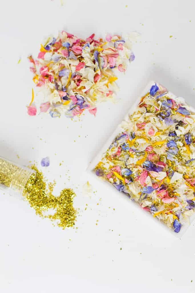 DIY NATURAL PETAL CONFETTI TRAY BespokeBride Wedding Blog