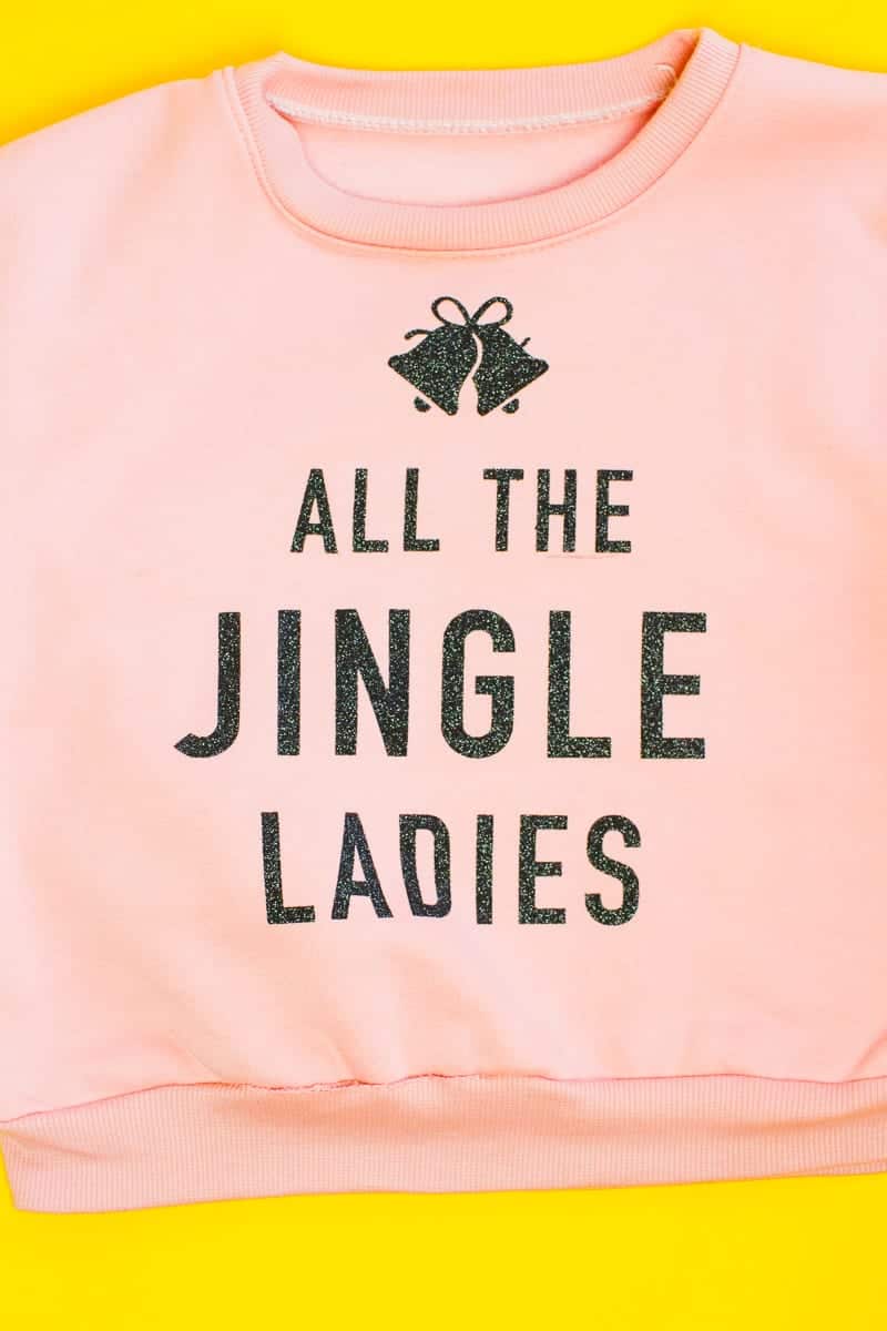 diy-slogan-graphic-christmas-jumper-diy-iron-on-all-the-jingle-ladies-cricut-pink-black-glitter-6