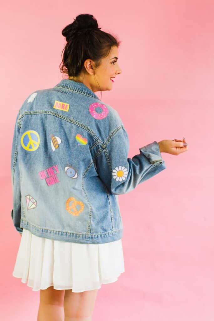 DIY DENIM BRIDE PATCH JACKET BespokeBride Wedding Blog