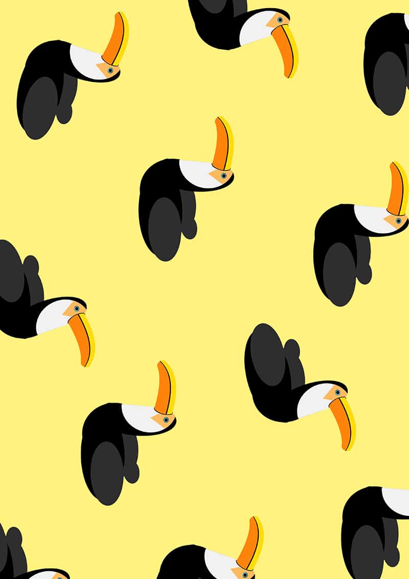 toucan-pool-float-wrapping-paper-christmas-gift-wrap