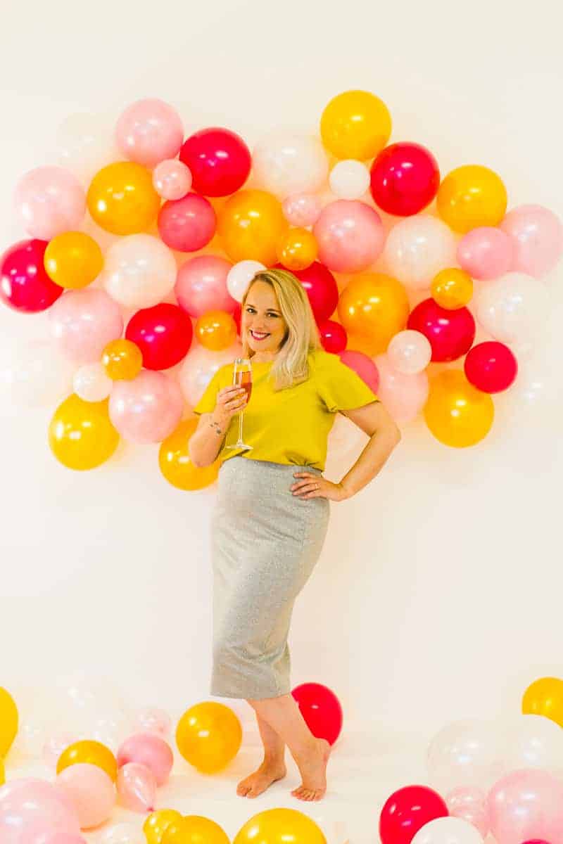 Diy Balloon Wall Backdrop For Your Nye Party Bespoke Bride Wedding Blog