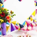 45 CREATIVE DIY BACKDROP IDEAS FOR YOUR WEDDING OR PARTY - Creative Diy Wedding Party Backdrops Giant Geometric Heart Backdrop