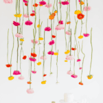 45 CREATIVE DIY BACKDROP IDEAS FOR YOUR WEDDING OR PARTY - Creative Diy Wedding Party Backdrops Hanging Flower Installation