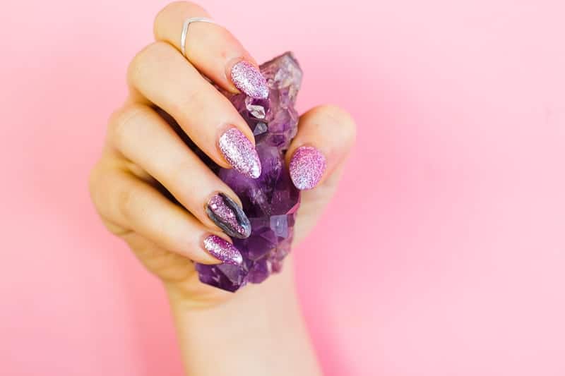 Amethyst Geode Nail Wraps – Nail-Fox