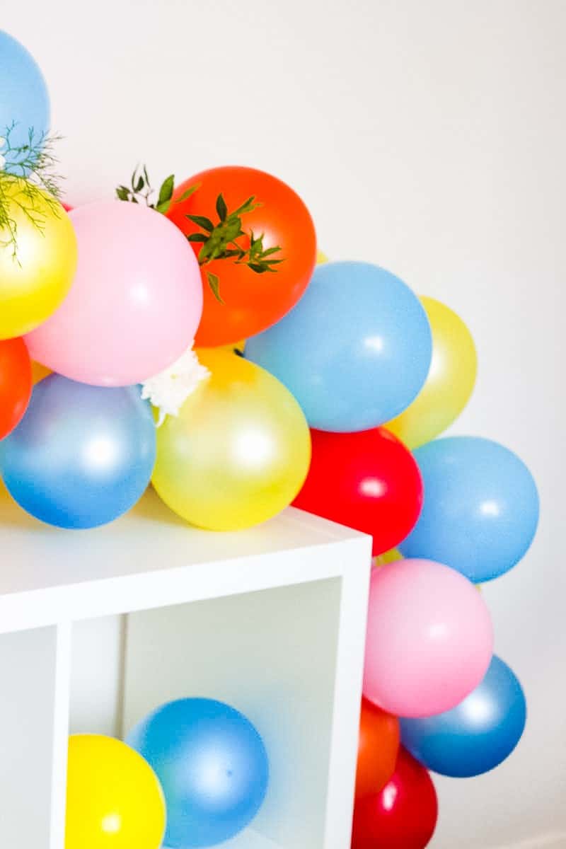 DIY Balloon Backdrop Arch Colourful Fun-13