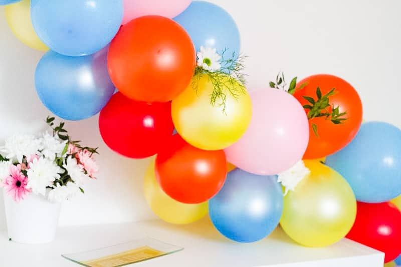 DIY Balloon Backdrop Arch Colourful Fun-14