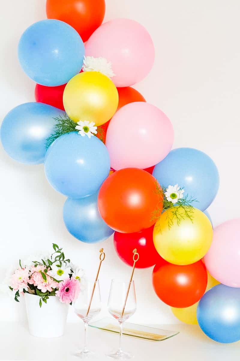 DIY Balloon Backdrop Arch Colourful Fun-3
