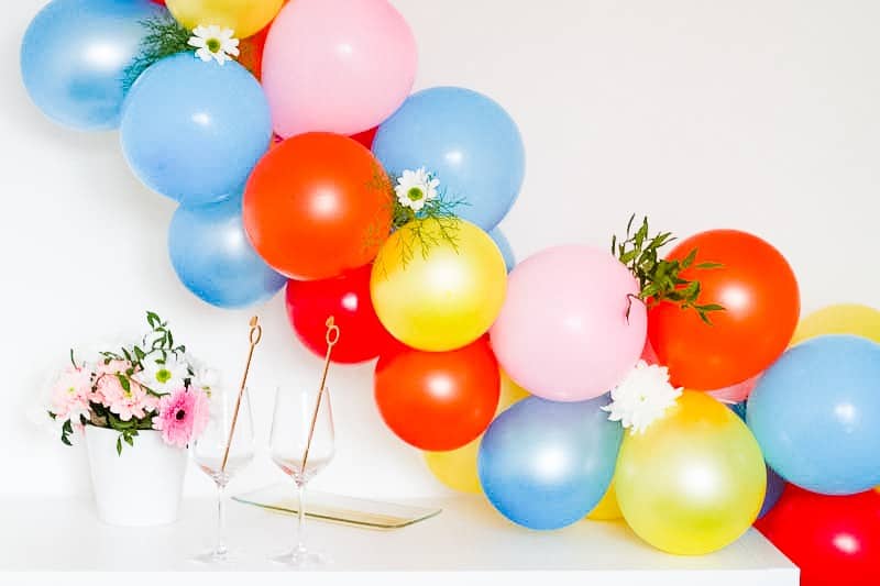 DIY Balloon Backdrop Arch Colourful Fun-4
