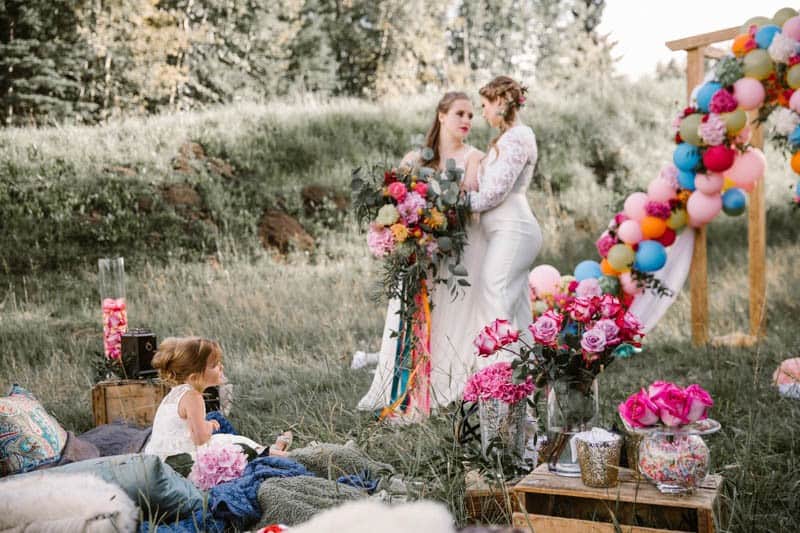 PLAYFUL & ROMANTIC KATY PERRY INSPIRED WEDDING WITH COLORFUL BALLOON ARCH (4)
