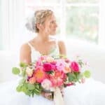THIS BRIDE SHARES HOW SHE TURNED HER WEDDING DISASTER INTO A DREAM COME TRUE! - Stylish Floral Foliage Merrimon Wynne House Wedding
