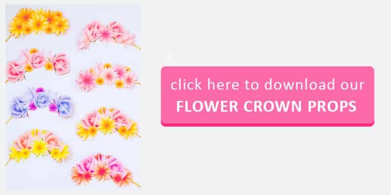 Flower Crown Props Button