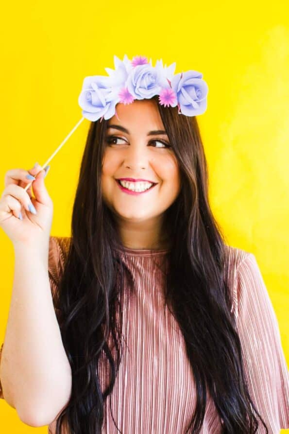FREE PRINTABLE PHOTO BOOTH FLOWER CROWN PROPS FOR YOUR WEDDING ...
