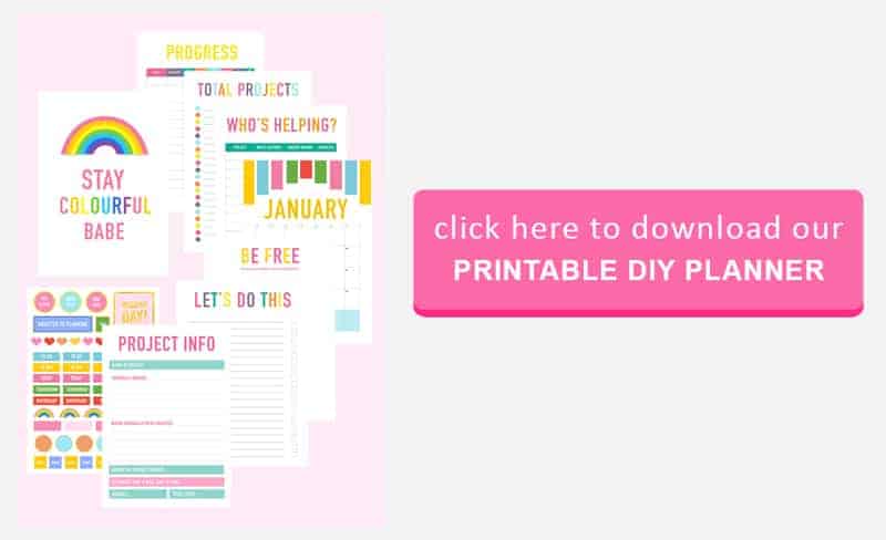 Printable DIY planner Button