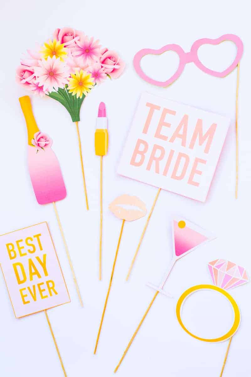 Printable Hen Party Props Bridal Shower Bachelorette Party Download Girlie Cocktails Fun_ 2