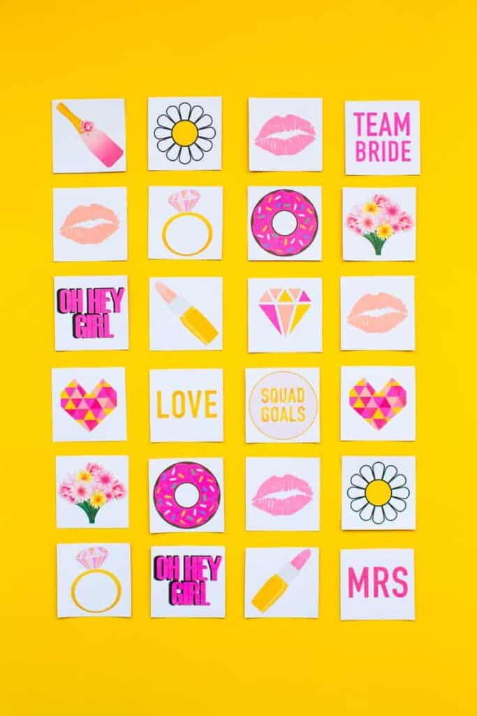 FREE PRINTABLE BRIDAL SHOWER MEMORY GAME Bespoke Bride Wedding Blog