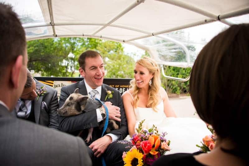 FUNKY COLORADO THEMED WEDDING WITH A PET PIG (6)