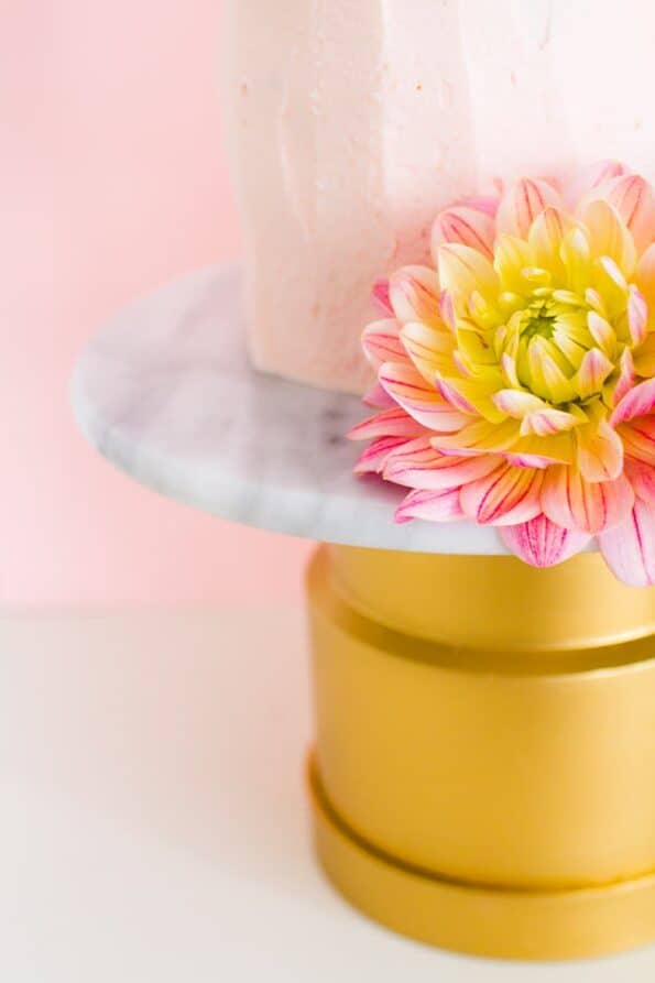MAKE THIS EASY BUDGET DIY MARBLE CAKE STAND BespokeBride Wedding Blog