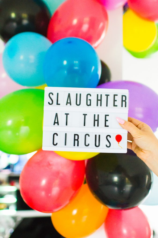 Murder Mystery Party Slaughter At The Circus Theme Carnival Halloween Colourful Party Decorations Creepy Bespoke Bride-58