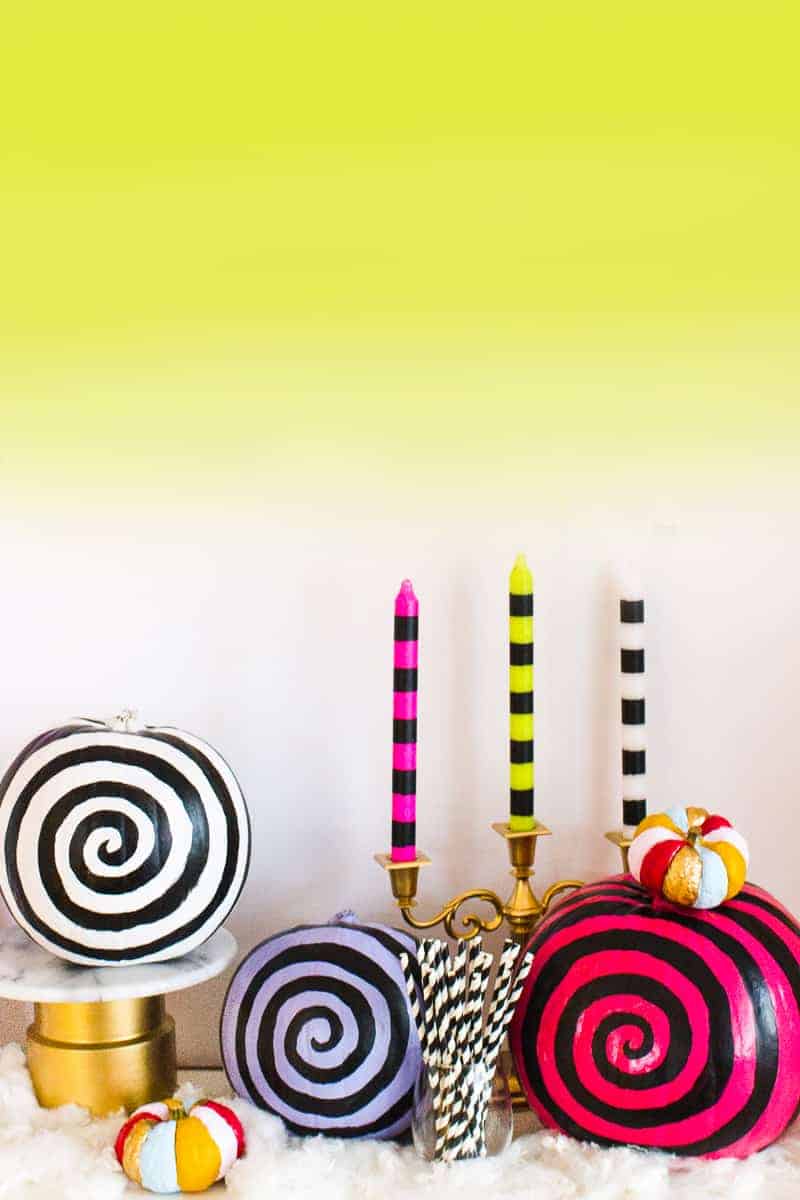 DIY NIGHTMARE BEFORE CHRISTMAS INSPIRED PUMPKINS - TIM BURTON STYLE - Tim Burton Pumpkins Nightmare Before Christmas Diy How To Painted No Carve Swirly Fun Colourful