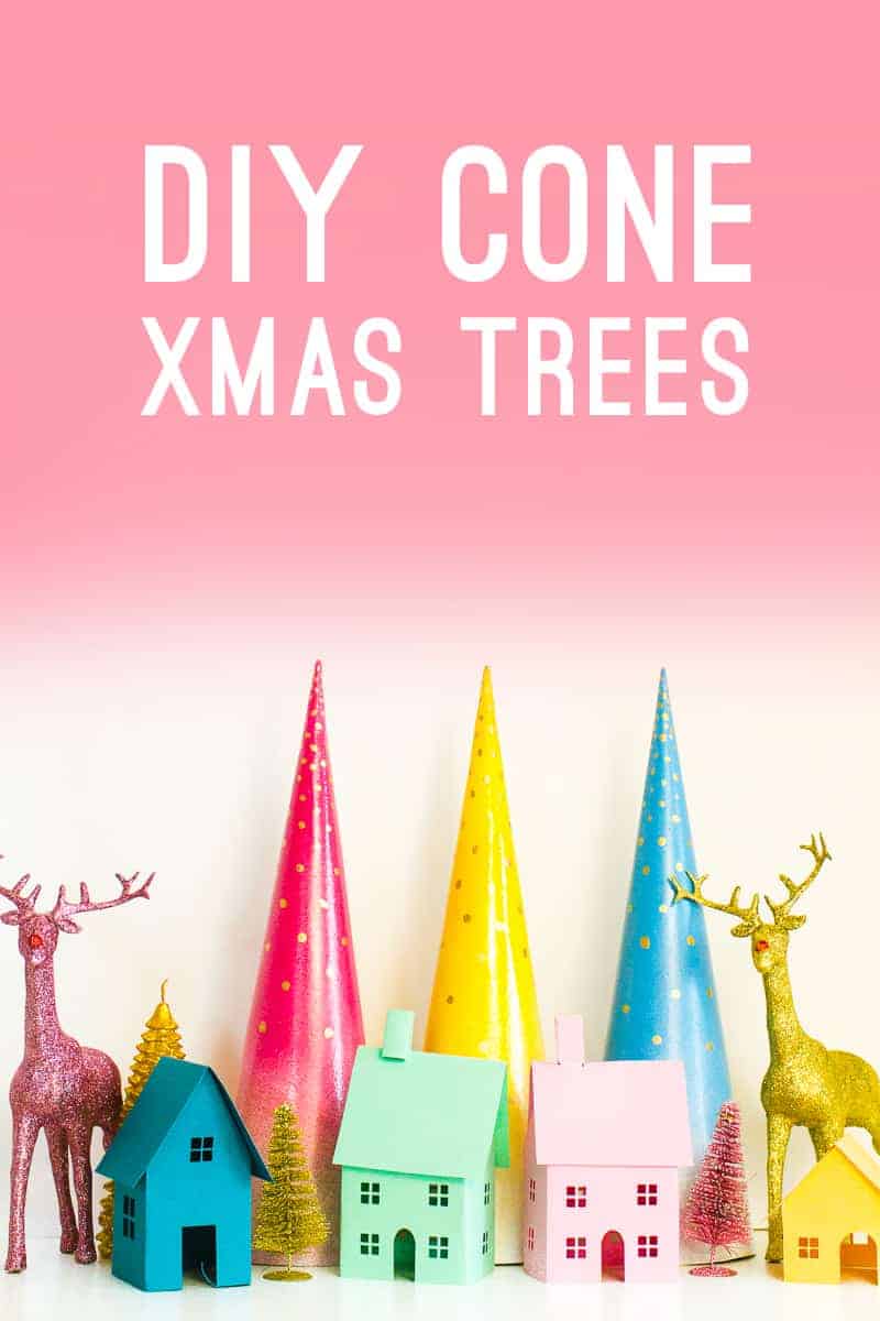 MAKE THESE EASY CONE OMBRE CHRISTMAS TREES | Bespoke-Bride: Wedding Blog