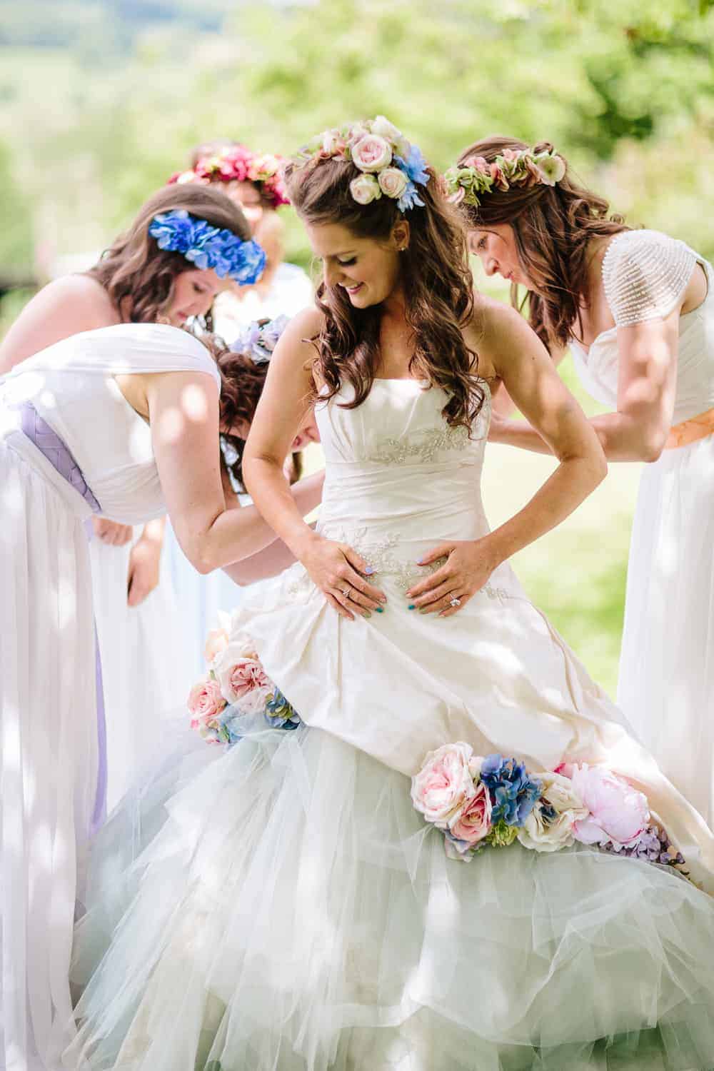 Ribbon streamers on flower bouquets - Want That Wedding ~ A UK Wedding  Inspiration & Wedding Ideas Blog