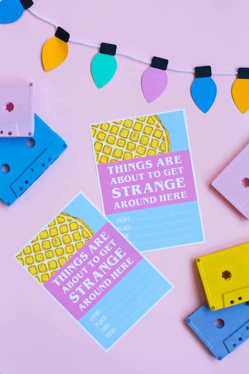 How To Throw A Mini Stranger Things Party Free Printable Invite