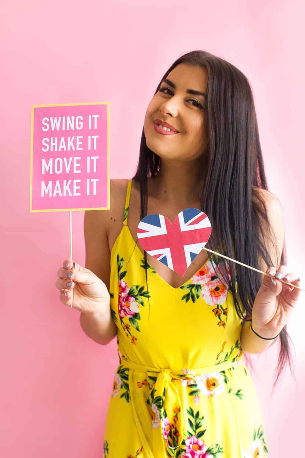 Print Download These Spice Girl Themed Props For The Ultimate 90s Themed Party Bespoke Bride