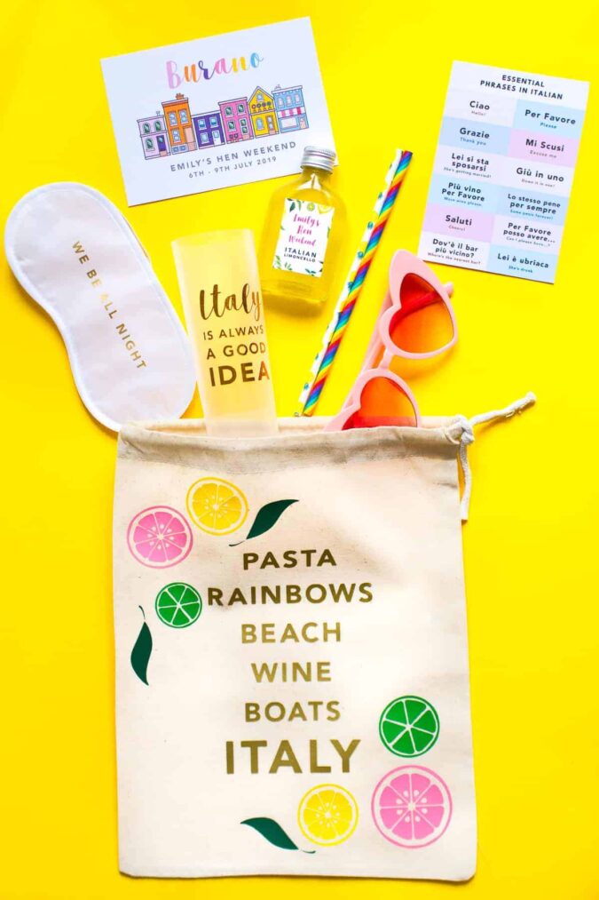 Bachelorette Hen Party Goodie Bags Gift Ideas Fillers Swimming Costumes Swimsuit Slogan