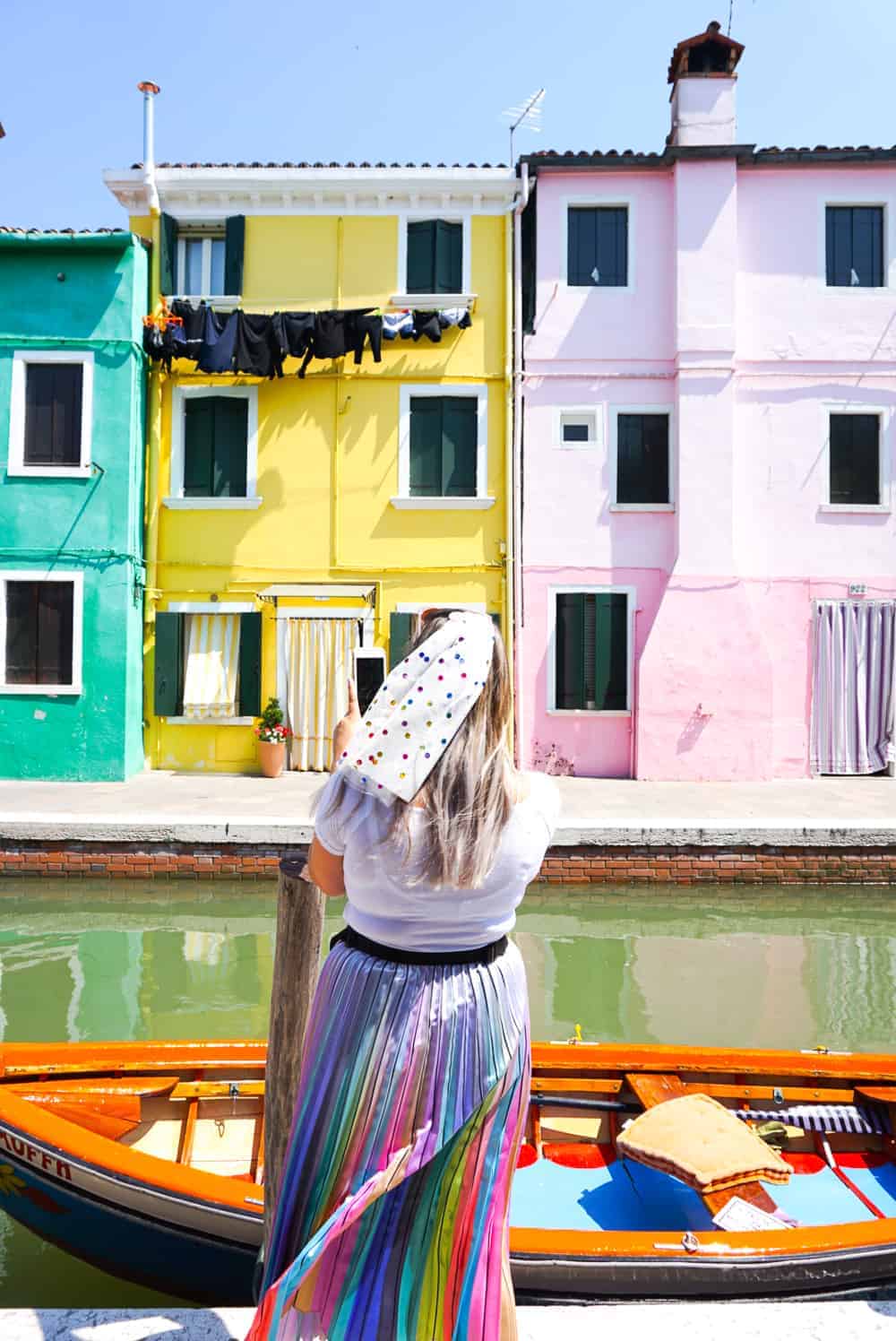 EMILY'S HEN PARTY IN BURANO, VENICE - Burano Italy Travel Guide Hen Party Bachelorette Emily Bespoke Bride