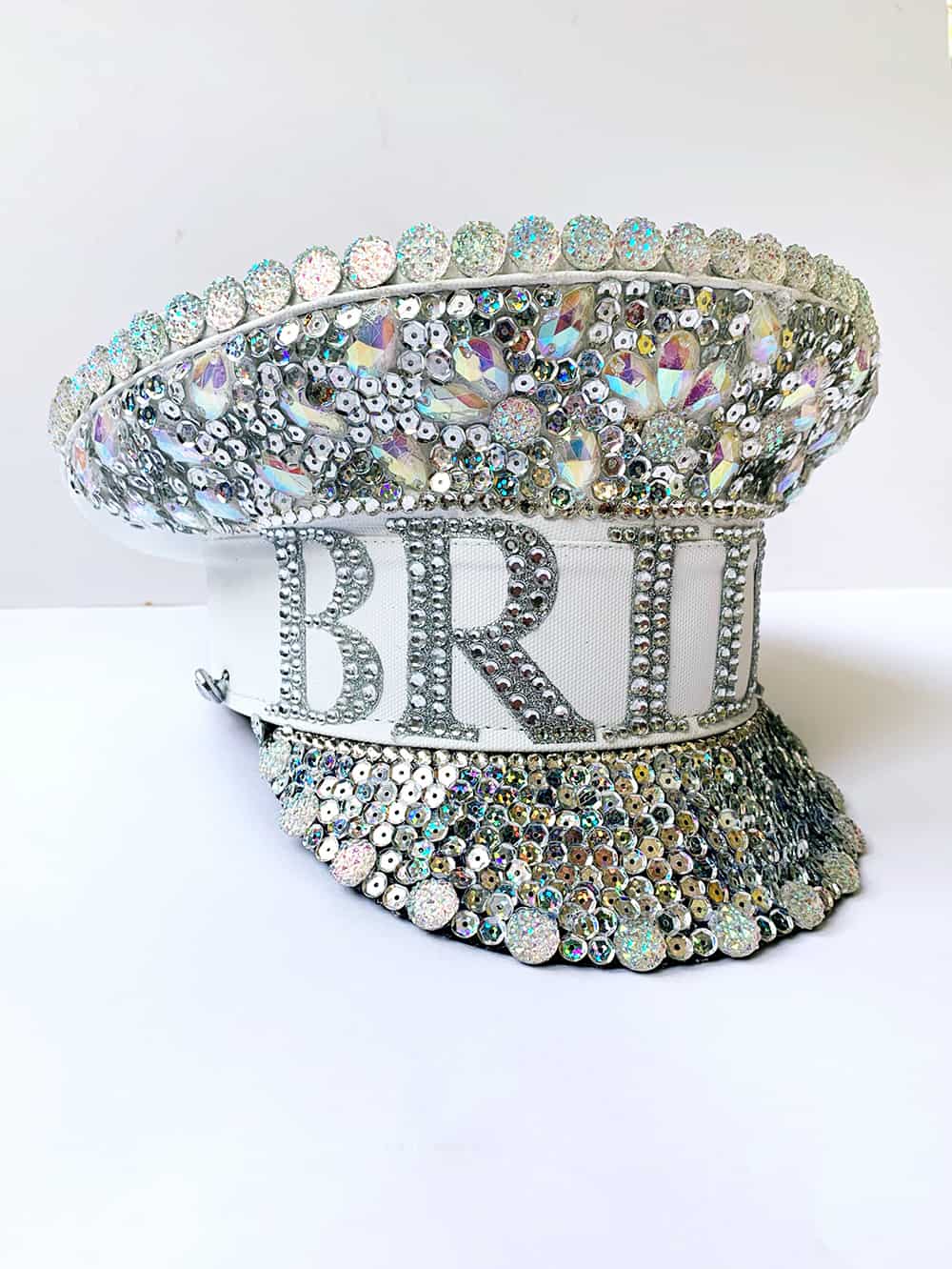 EMILY'S HEN PARTY IN BURANO, VENICE - Embellished Silver Gem Crown Bride Captain Hat