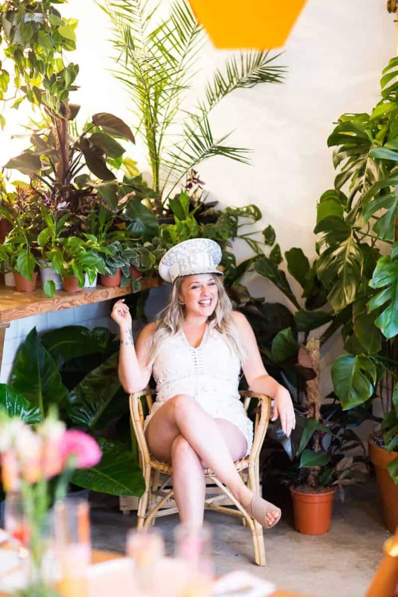 EMILY'S PALM SPRINGS THEMED HEN PARTY - Palm Springs Themed Bachelorette Party Hen Dinner Cocktails Tropical Mexican Bridal Shower Emily